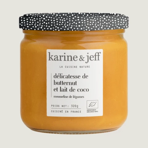 Délicatesse de calabaza butternut y leche de coco