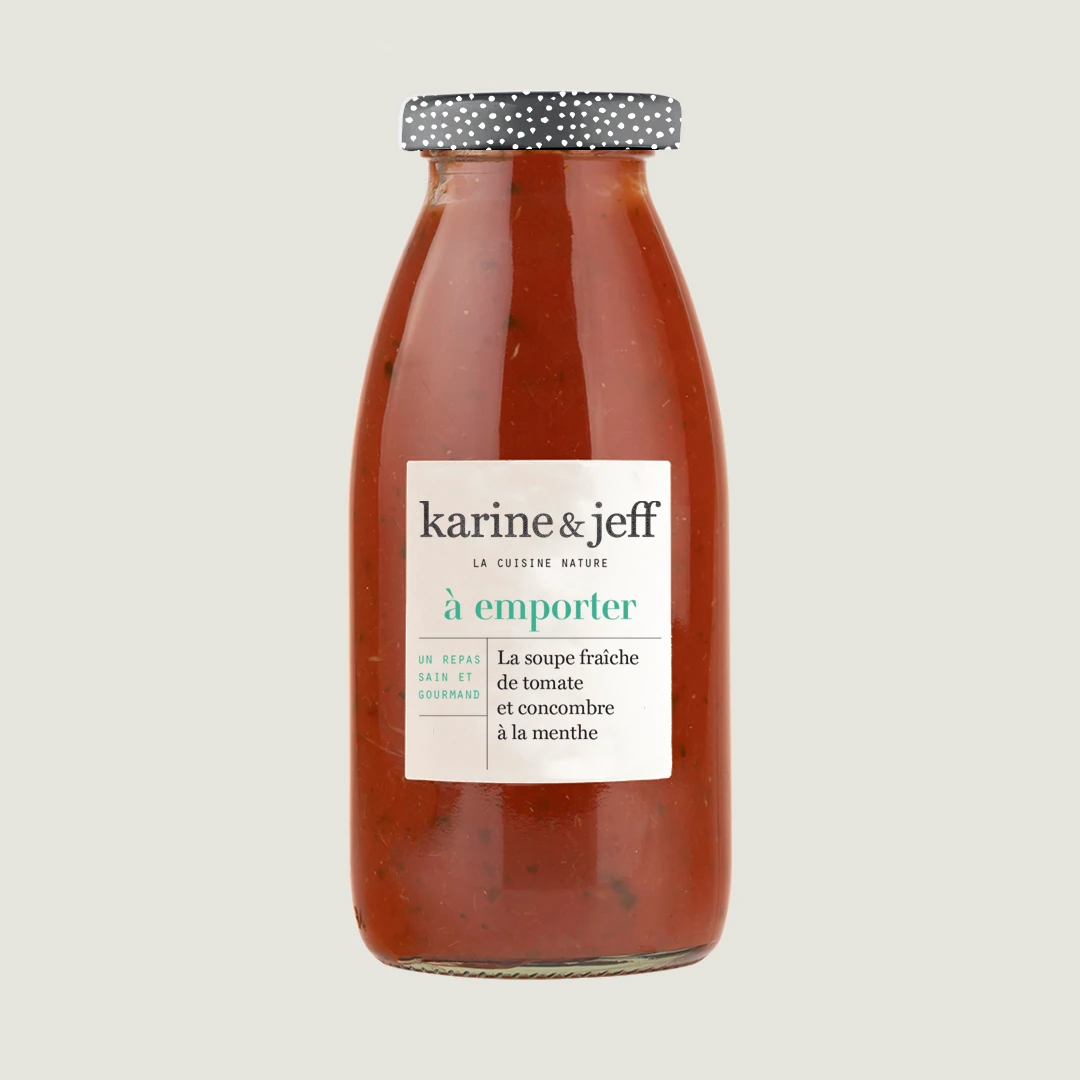 Sopa fría de tomate y pepino con menta 0,25 L
