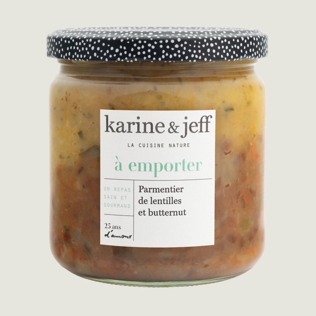 Parmentier de lentejas y butternut