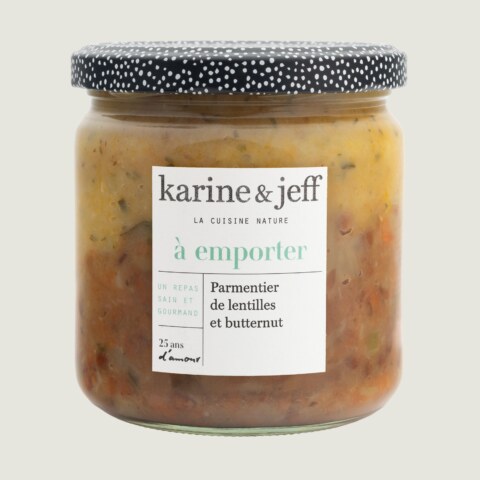 Parmentier de lentejas y butternut