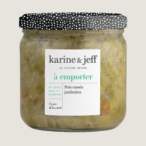 Guisantes partidos a la jardinera