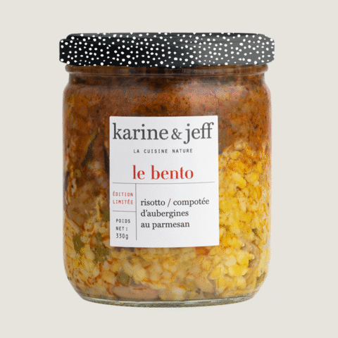 Risotto / compota de berenjena con parmesano