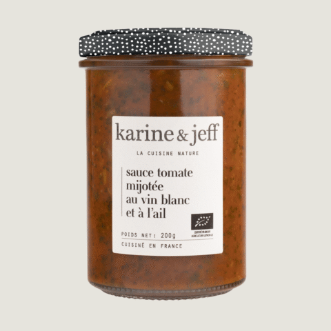 Salsa de tomate cocida con vino blanco y ajo