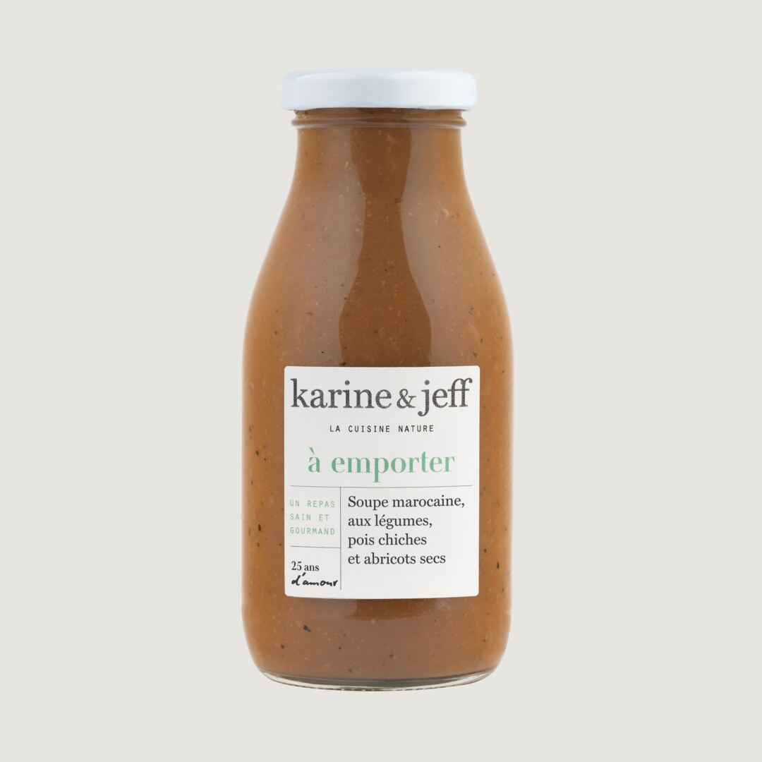 Sopa marroquí - verduras, garbanzos y orejones de albaricoque 0,25 L