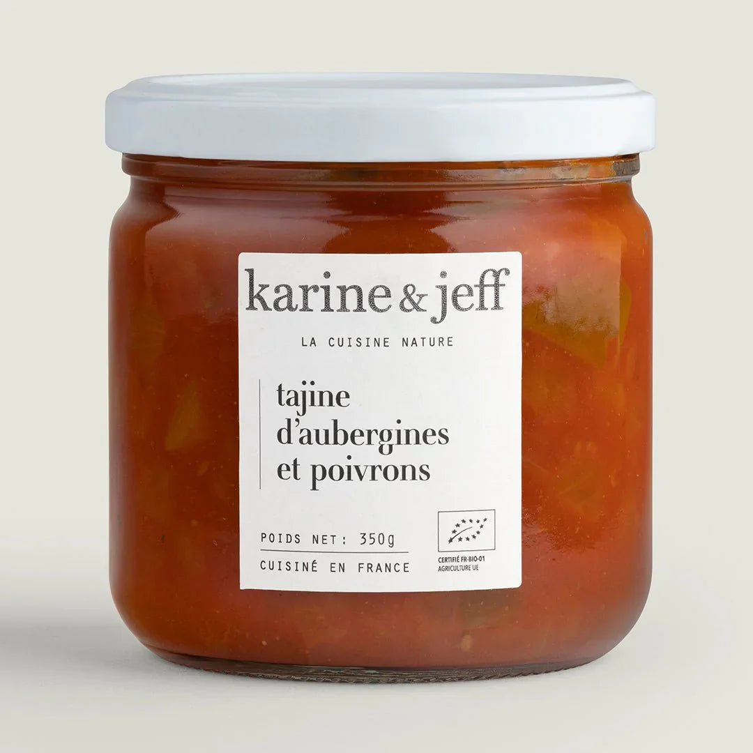 Idea de receta: tajín de berenjena y pimientos con cuscús a las pasas y finas hierbas